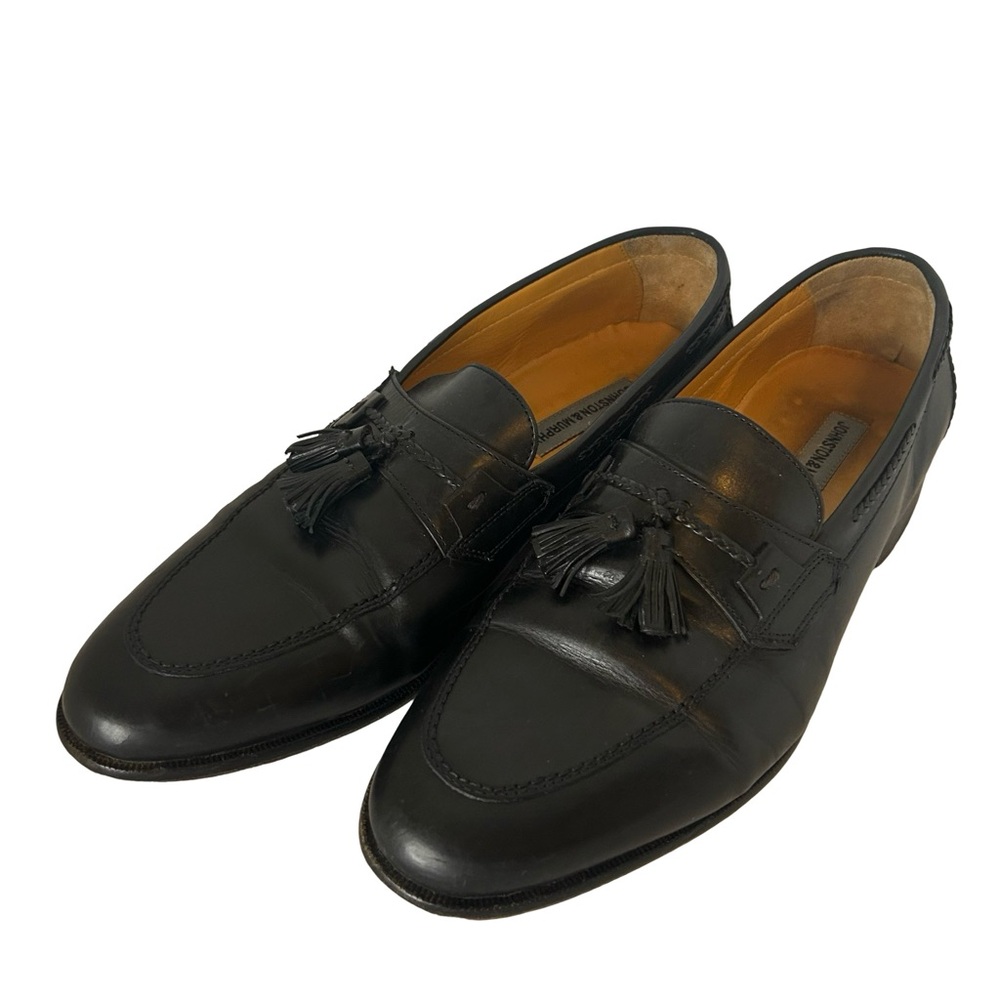 Johnson & Murphy size 12. Black Tassel Loafers